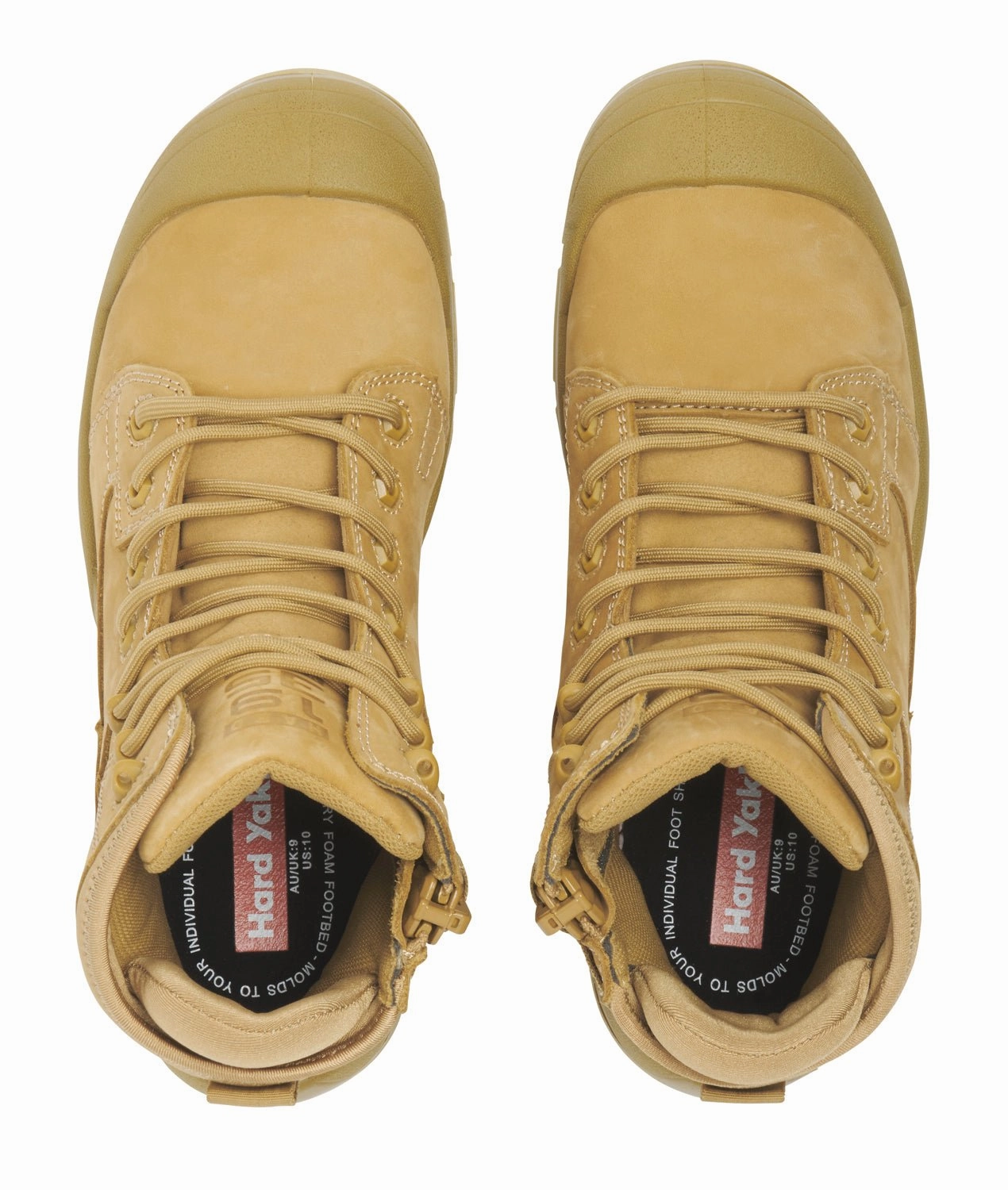 Hard Yakka Zip Sided Legend Work Boots - Wheat Best Work Boots For Ice