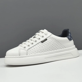 Men's Stylish Quilted Leather Flat Court Sneakers Danskin Shoes Flats