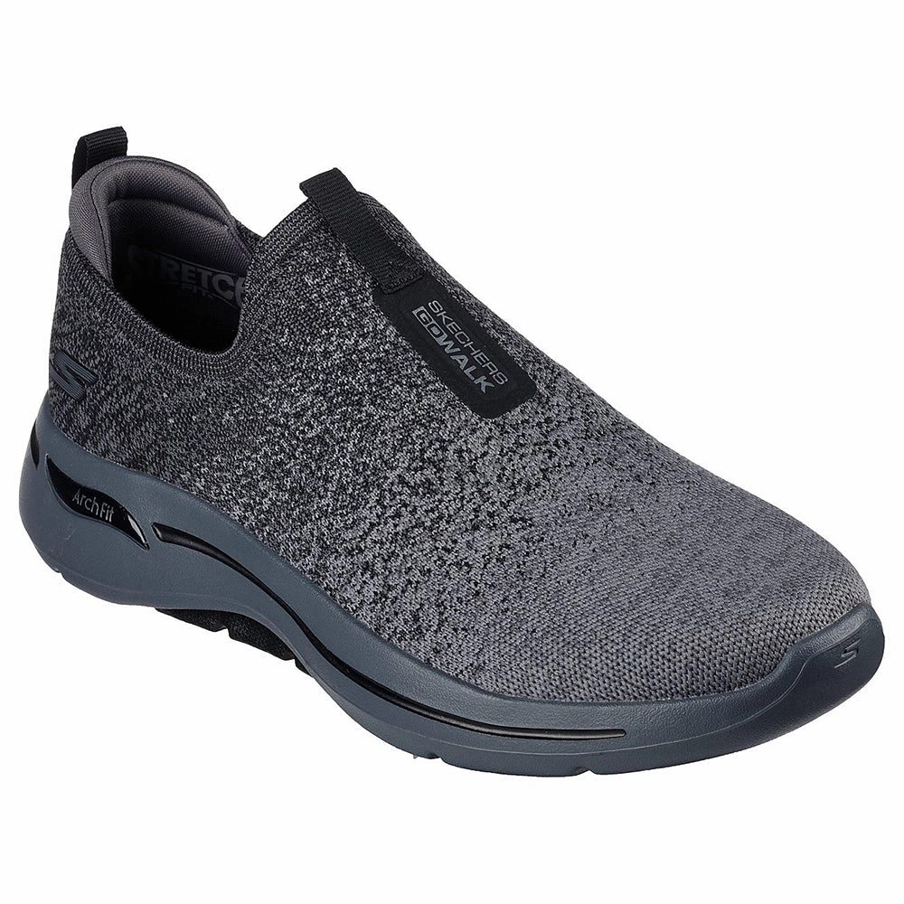 SKECHERS GO WALK ARCH FIT-LINEAR AXIS - 216256 - BKCC For Walking Excellent Walking