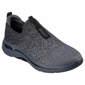 SKECHERS GO WALK ARCH FIT-LINEAR AXIS - 216256 - BKCC Good Walking And Running