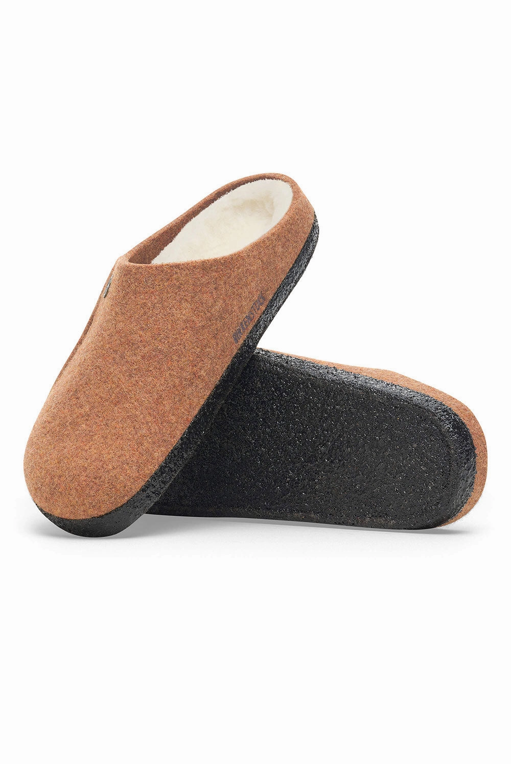 Birkenstock Zermatt Wool Felt Shearling Slippers for Men in Toffee | 1027978 Brooklyn Ny