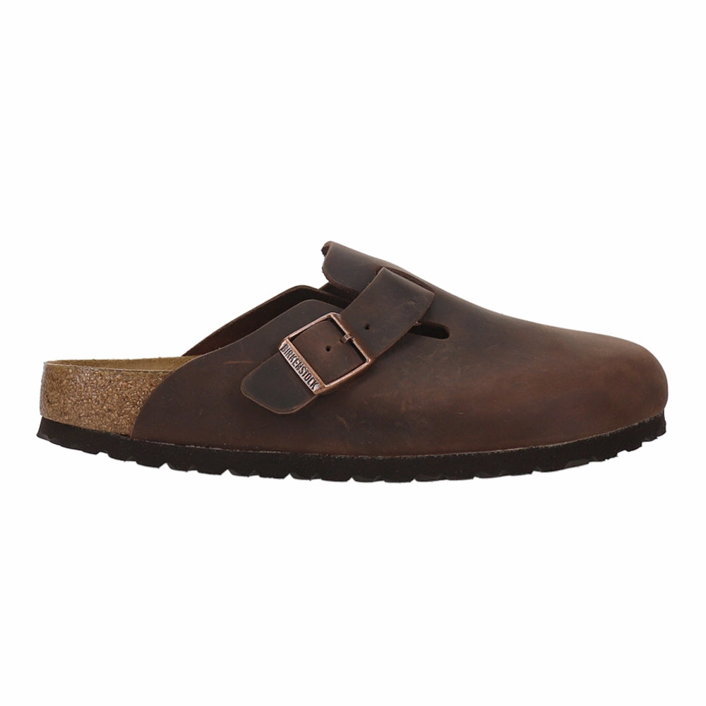 & More Boston Soft Footbed Oiled Leather Clogs