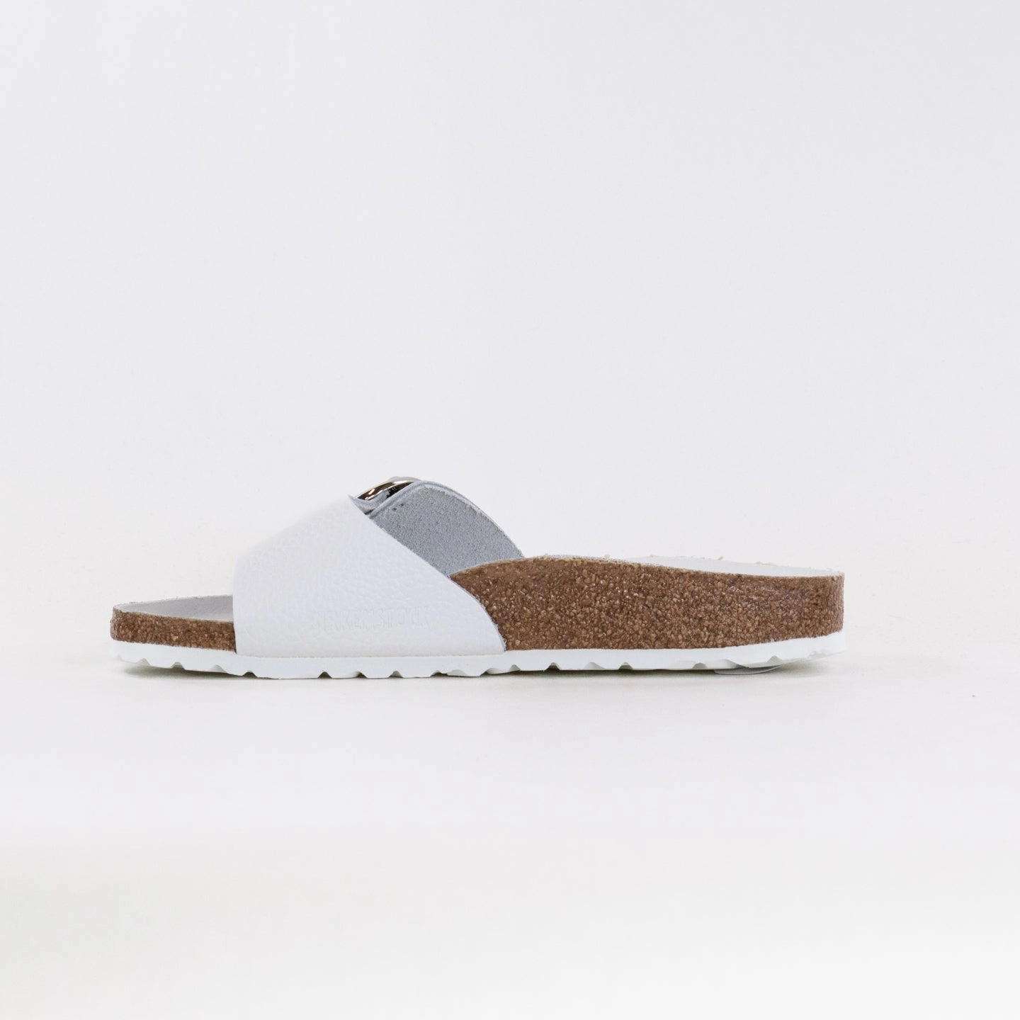 Birkenstock Madrid Big Buckle (Women's) - White Leather Clog Cleaner