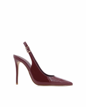 Riding Boots High Heel GIOVINA - CHERRY RED PATENT