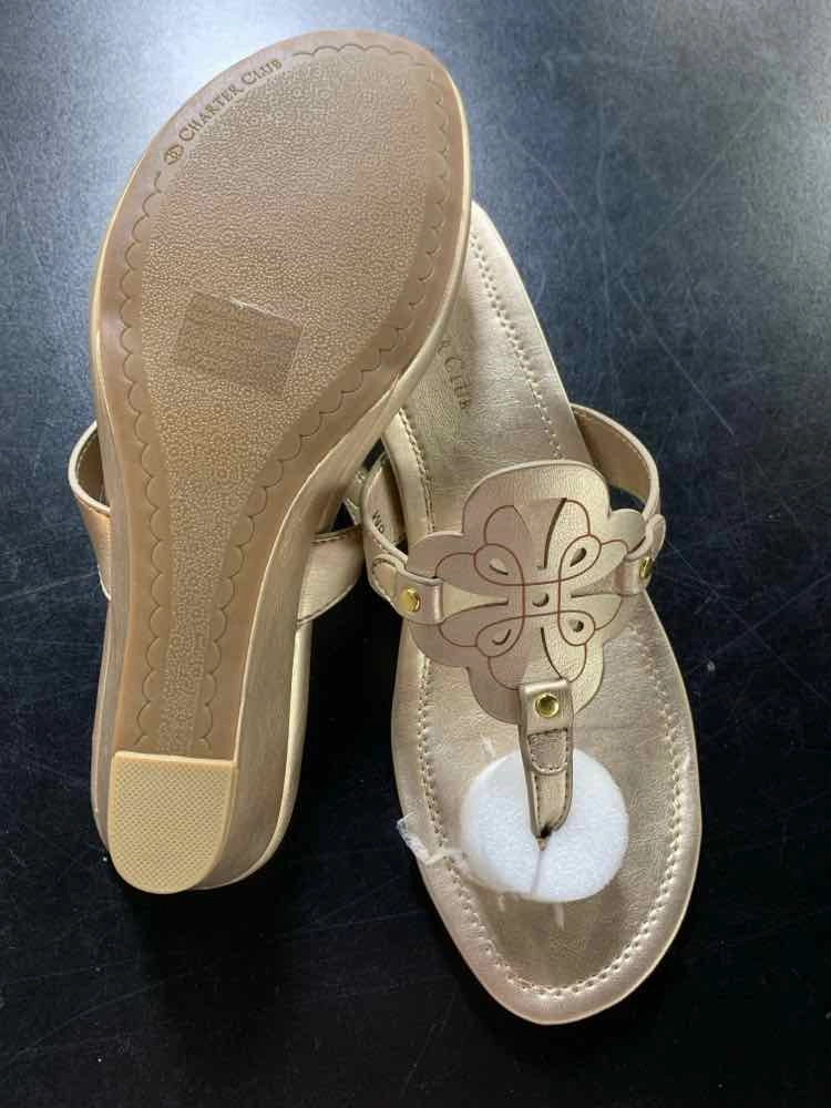 Wear Indoor Soccer Shoes Casually NWT CHARTER CLUB SHOES Shoe Size 8 Gold Shoes