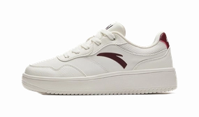 ANTA Skateboarding Series Sneakers 'White Red' Women's Casual Shoes For Fall 2024