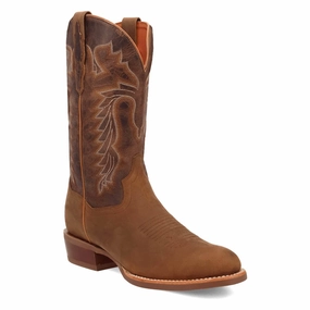 Dan Post Mens Neeley Tan/Brown Leather Cowboy Boots Wings Boots Sale