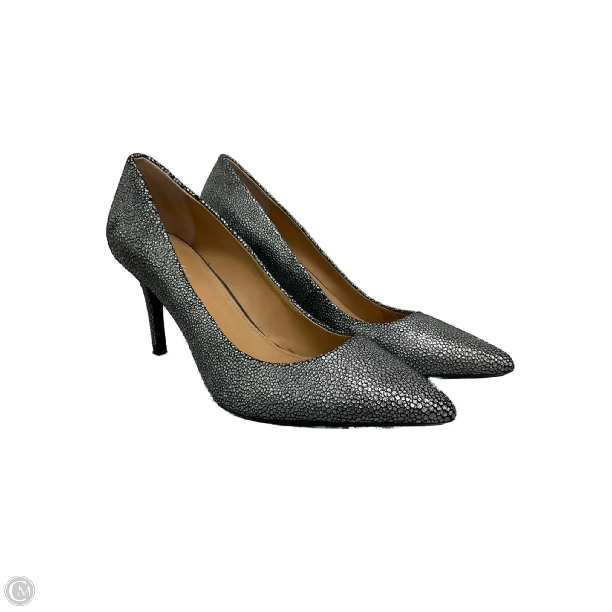 High Heel Height Vs Size Shoes Heels Kitten By Calvin Klein In Grey, Size: 6.5