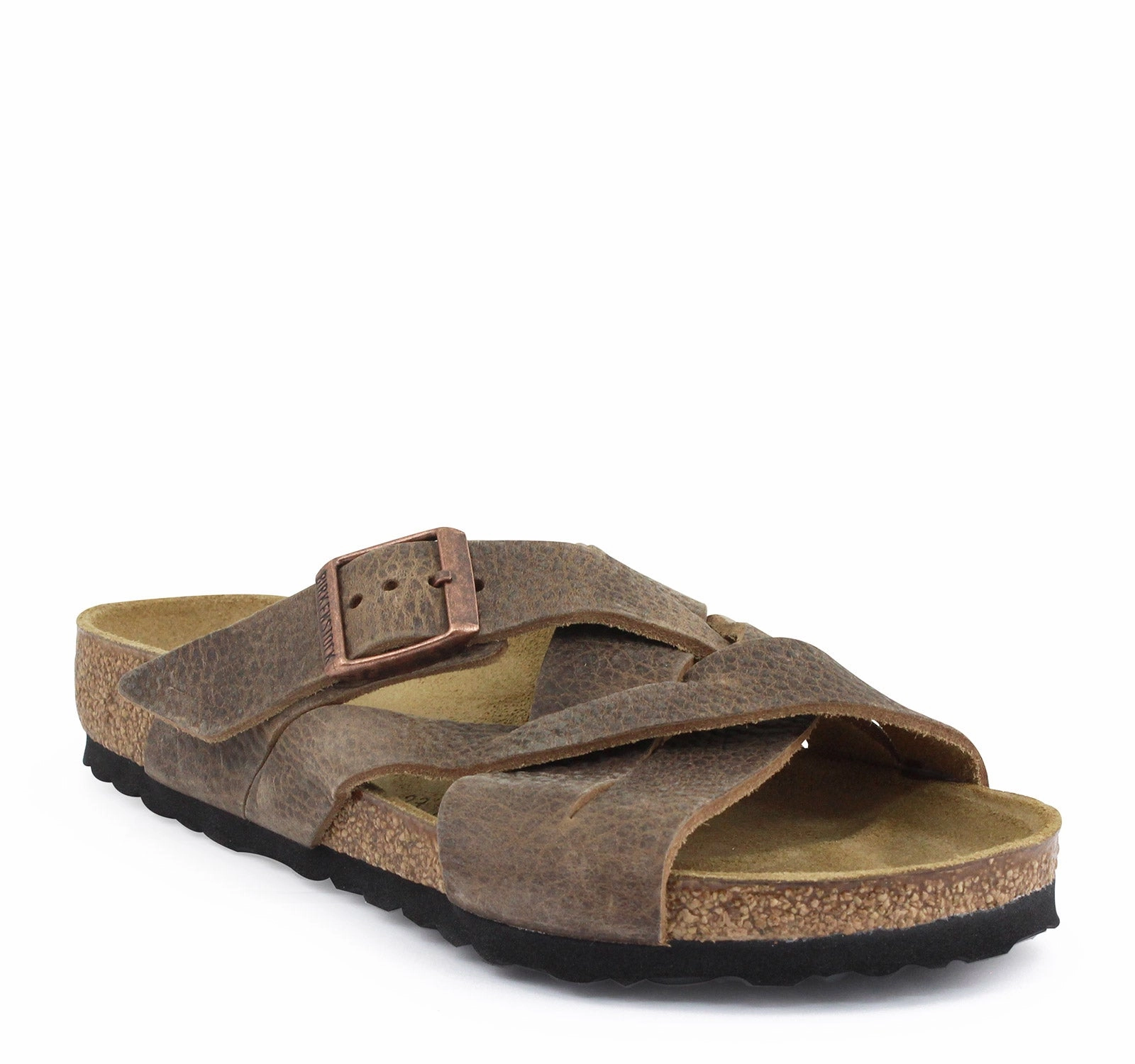 Width Birkenstock Lugano Oiled Leather Sandal