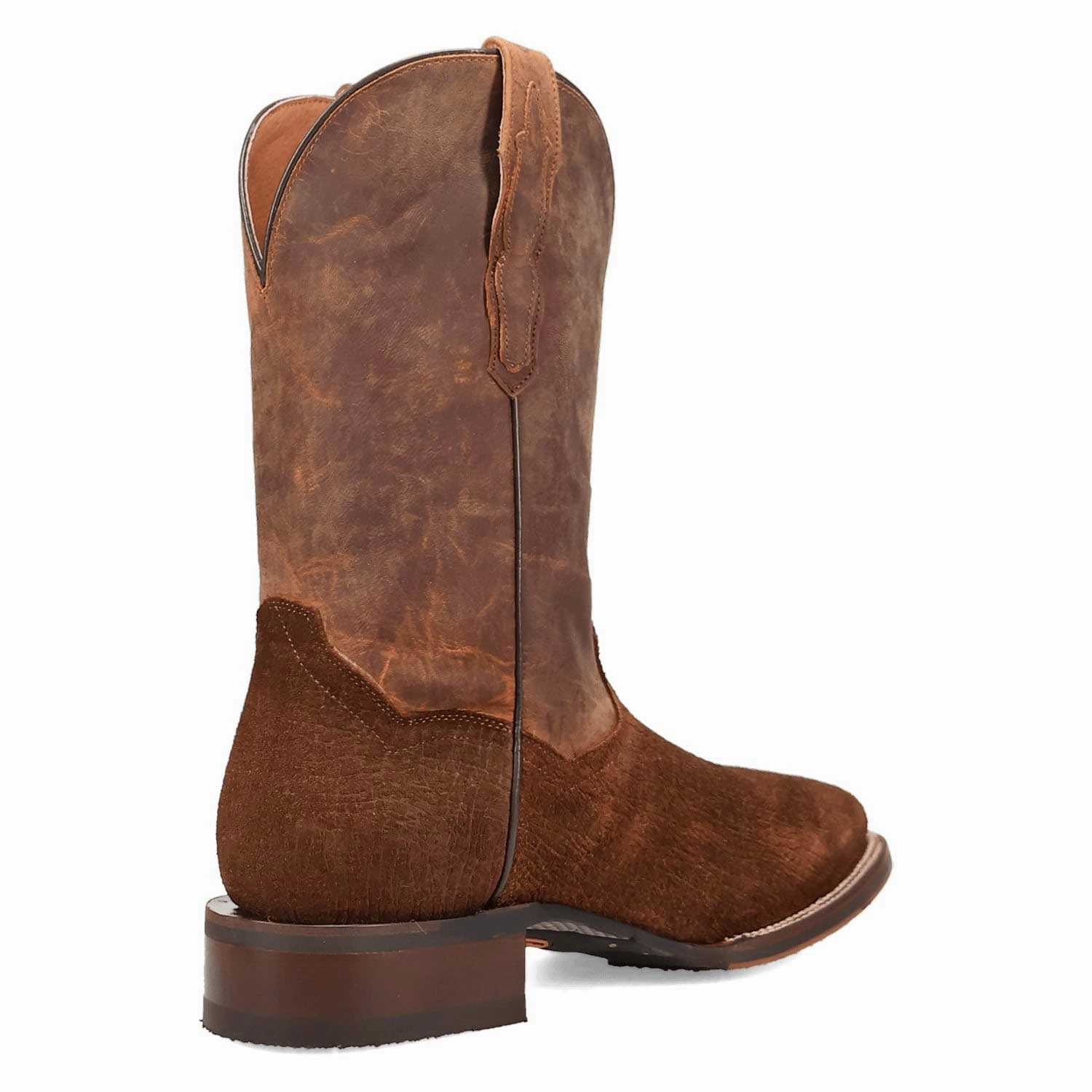Dan Post Mens Snyder Tan/Brown Leather Cowboy Boots Osrs Snakeskin Boots