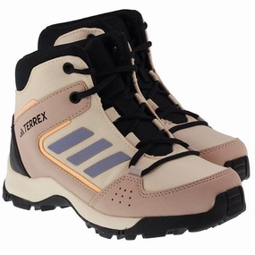 Adidas Kids Terrex Hyperhiker Mid Sand Strata Silver Violet Acid Orange Best Narrow Hiking Shoes