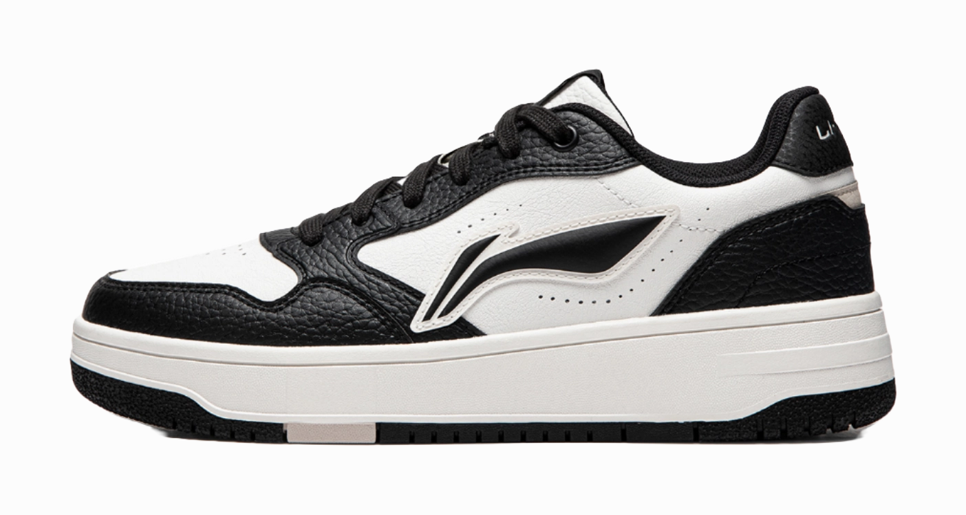 Casual Shoes Slip-on LiNing Tianji Soft Slip Resistant Cushioning Abrasion Resistant Low Top Skateboard Shoes Women's White Black