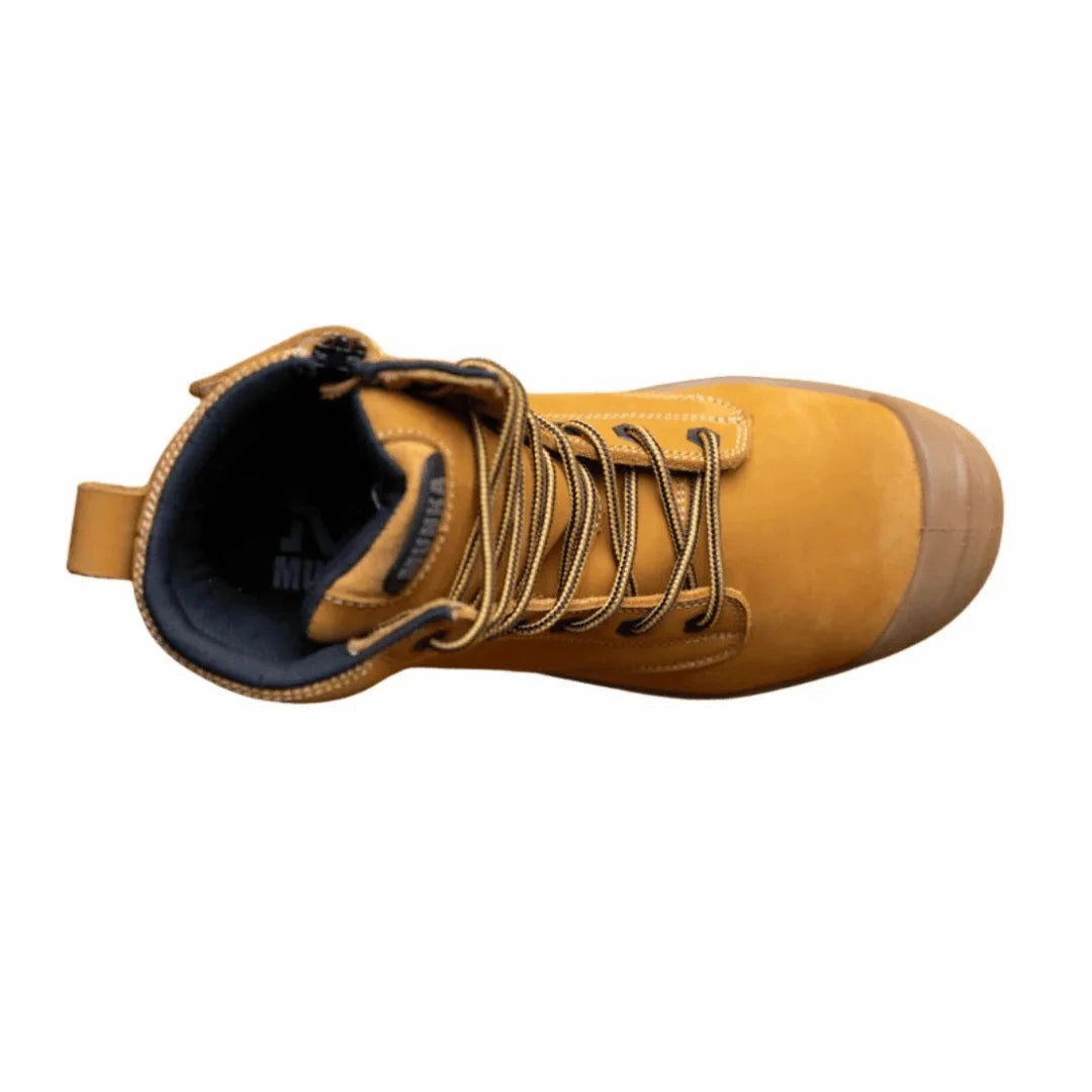 Munka Taurus Side Zip Work Boots - WHEAT Good Working Boots