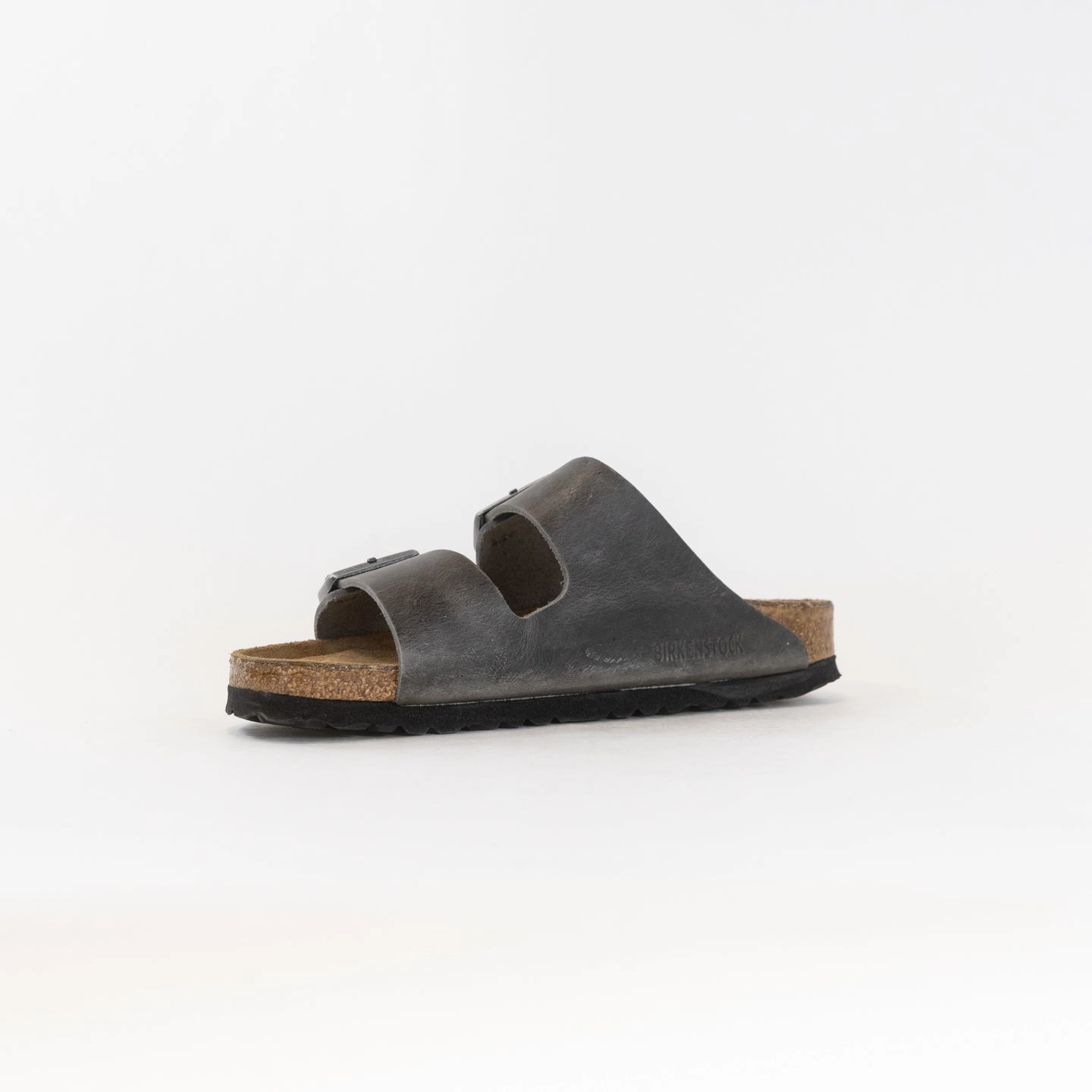 Birkenstock Arizona Soft Footbed (Unisex) - Iron Oiled Leather Strap