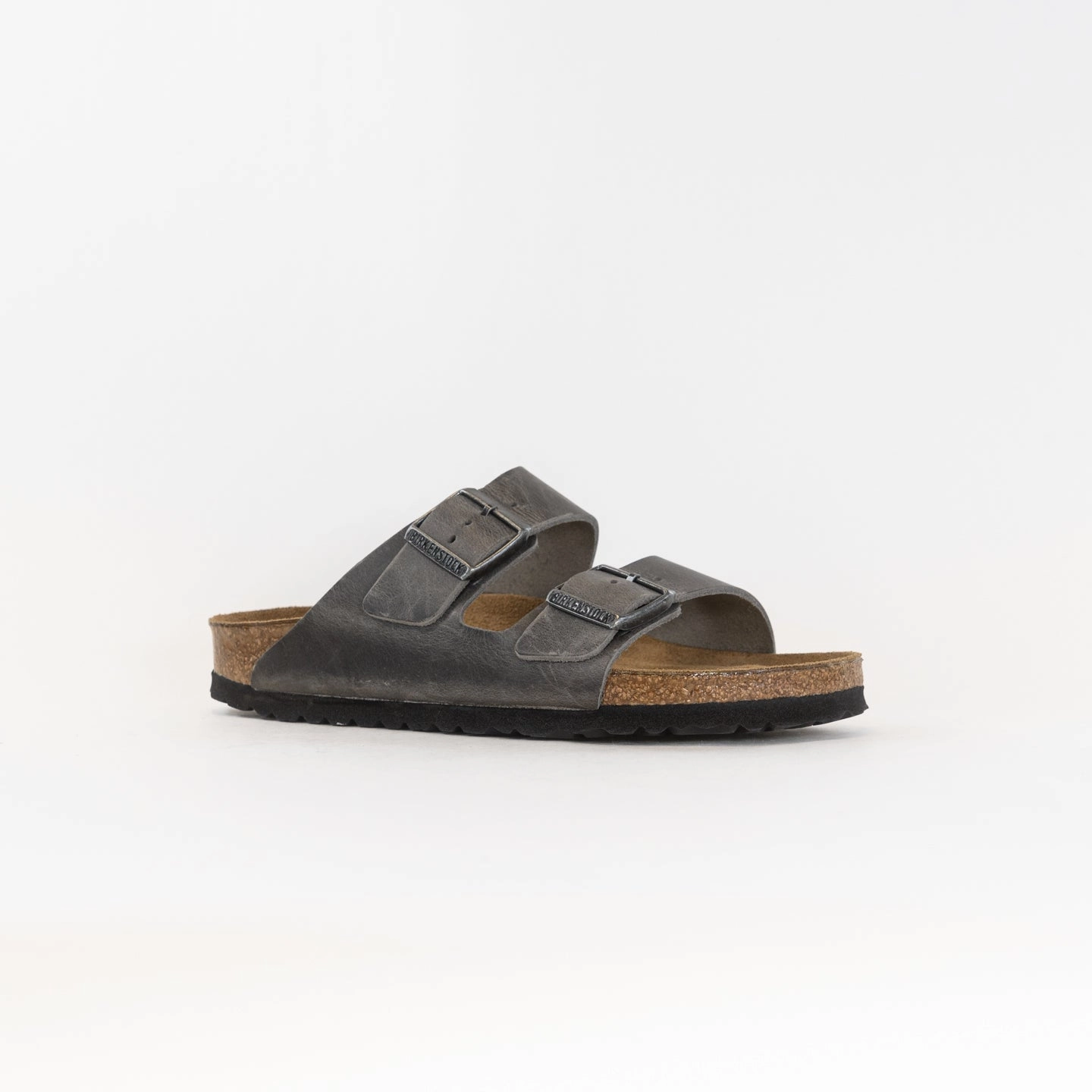 Birkenstock Arizona Soft Footbed (Unisex) - Iron Oiled Leather Suede Protector