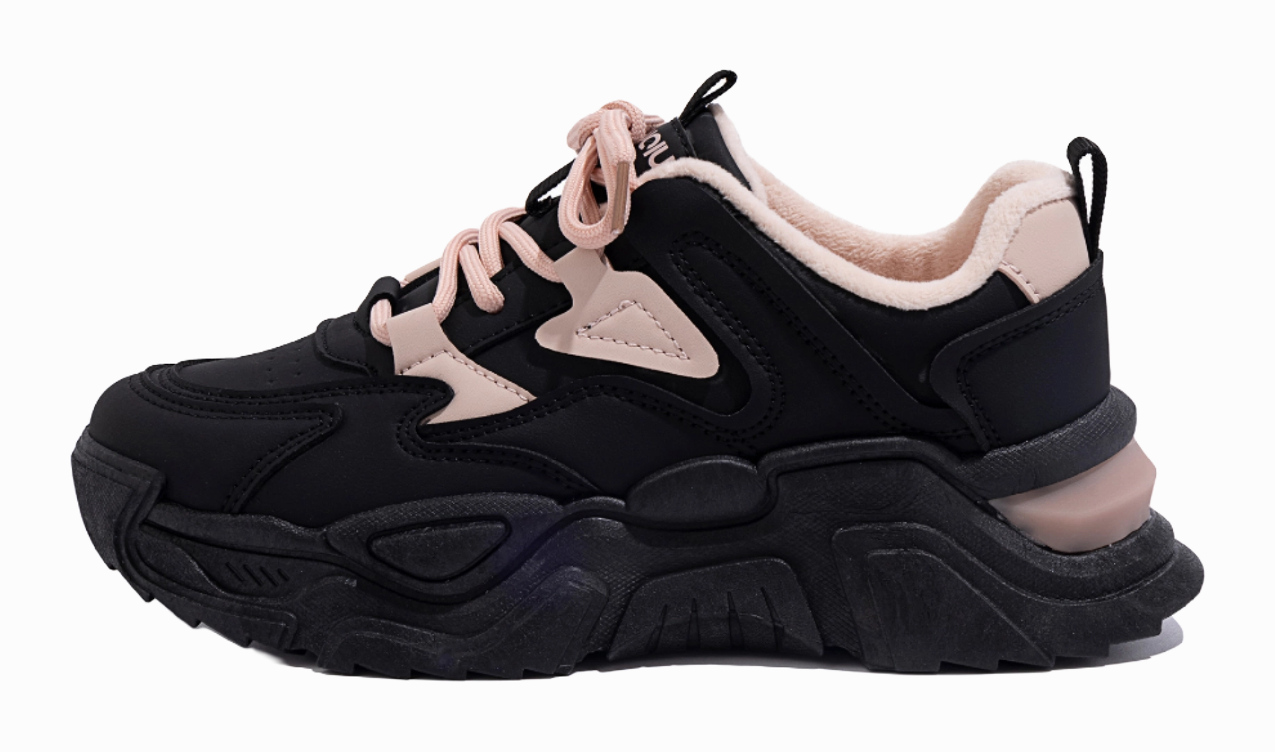 Casual Trail Shoes HUANQIU Casual Shoes Abrasion Resistant Breathable Coverage Height Increasing Thermal Low top Chunky Sneakers Women's