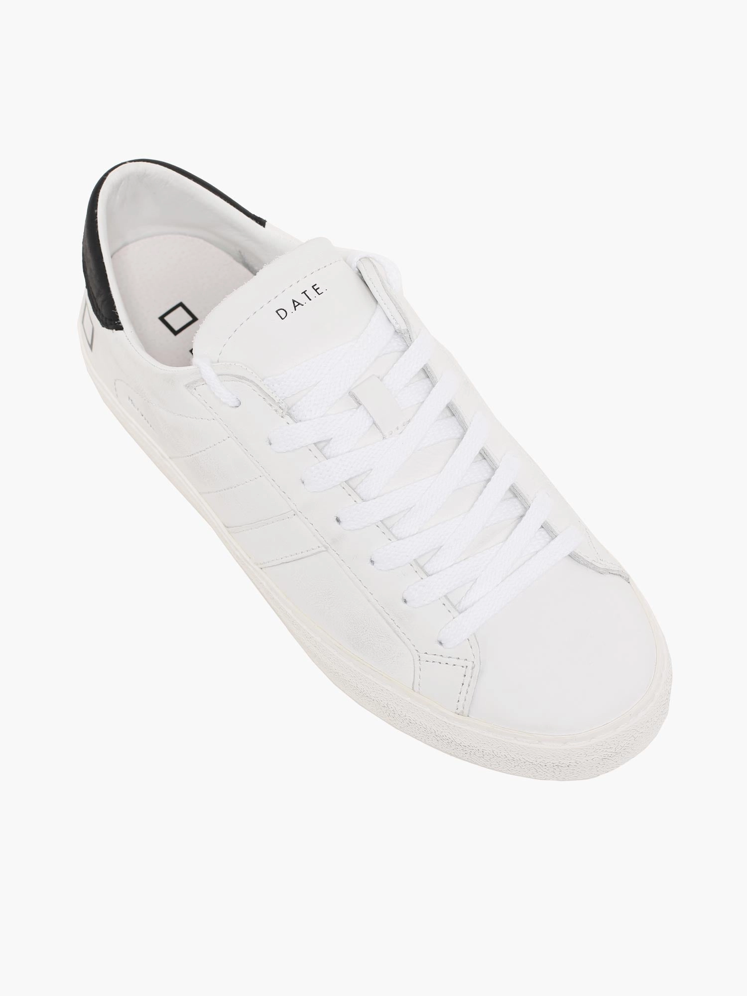 Hill Low White Black leather Insoles Shoes