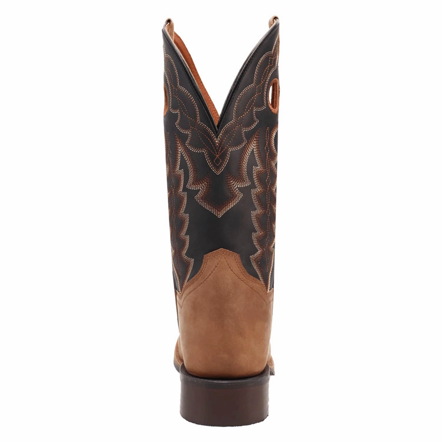Oak Street Boots Dan Post Mens Lance Tan/Black Leather 12in Cowboy Boots
