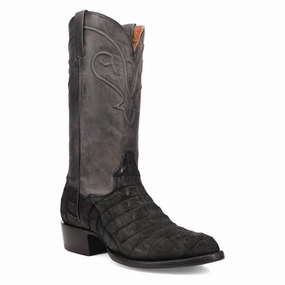 Dan Post Mens Makara Black Caiman Cowboy Boots Schnees Boots
