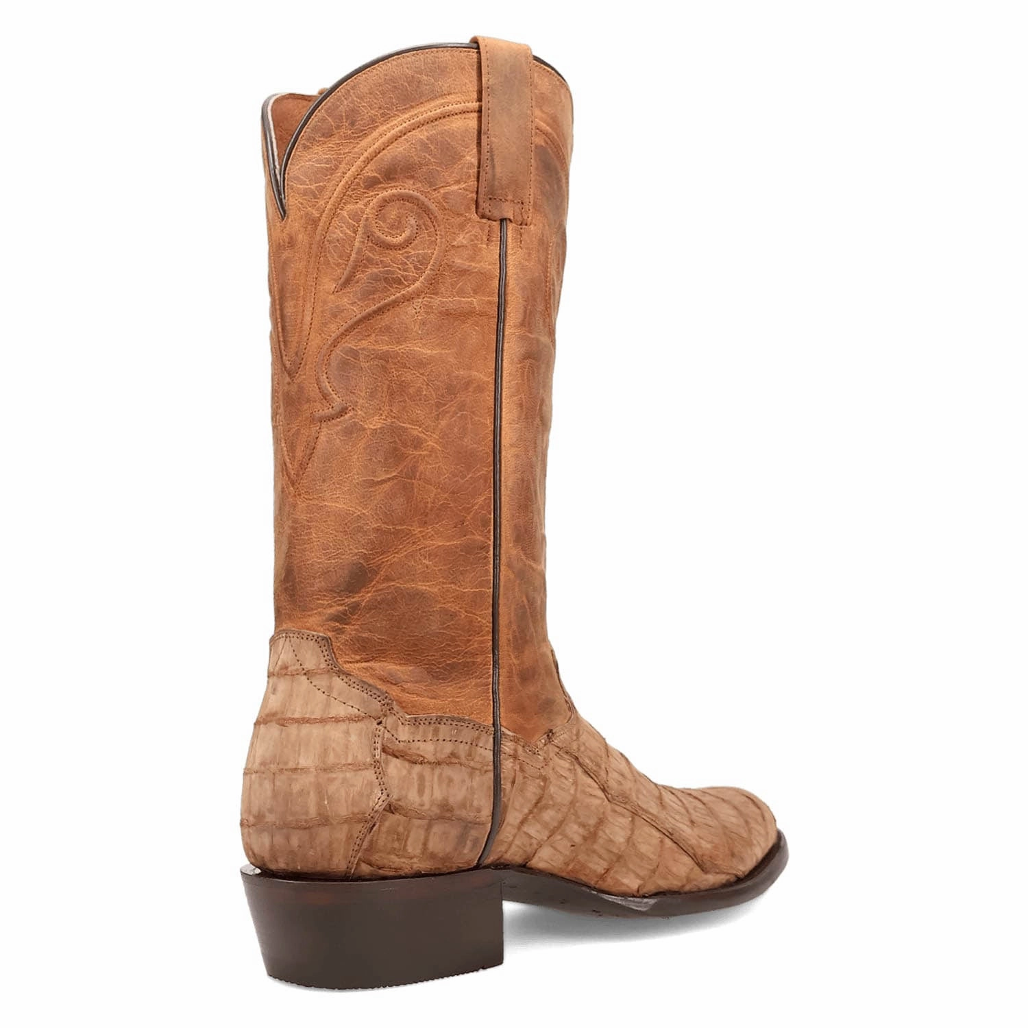 Dan Post Mens Makara Brown Caiman Cowboy Boots Bludstone Boots