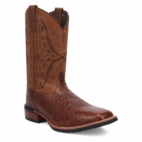 Snake Western Boots Dan Post Mens Stride Chocolate Leather Work Cowboy Boots