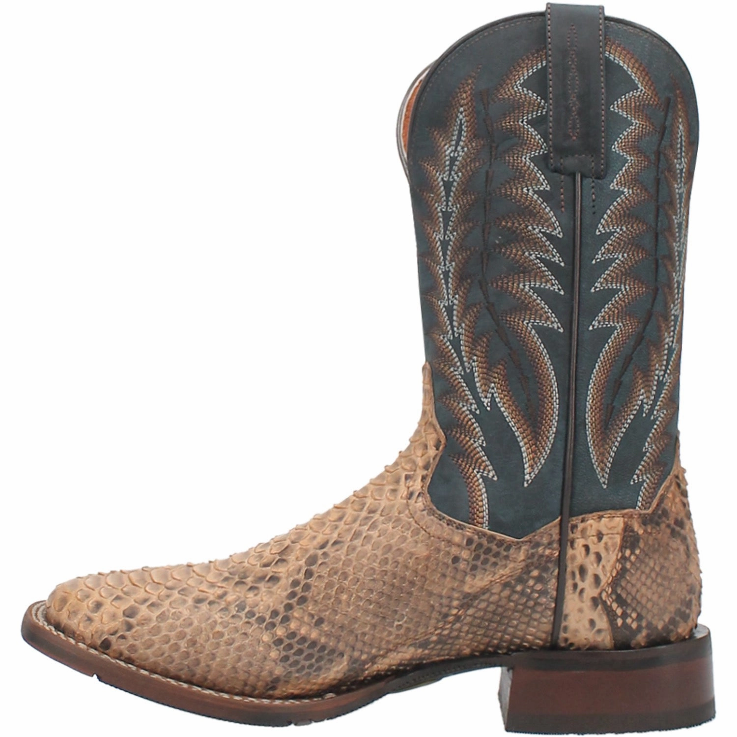 Dan Post Mens Templeton Beige Python Cowboy Boots Firefighter Station Boots