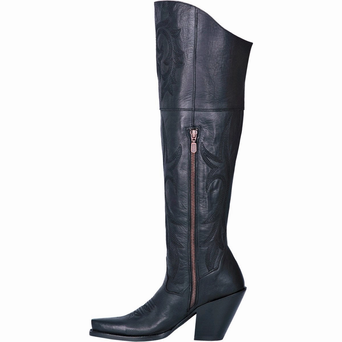 Dan Post Women's Jilted - Black Shoes Knee High Boots