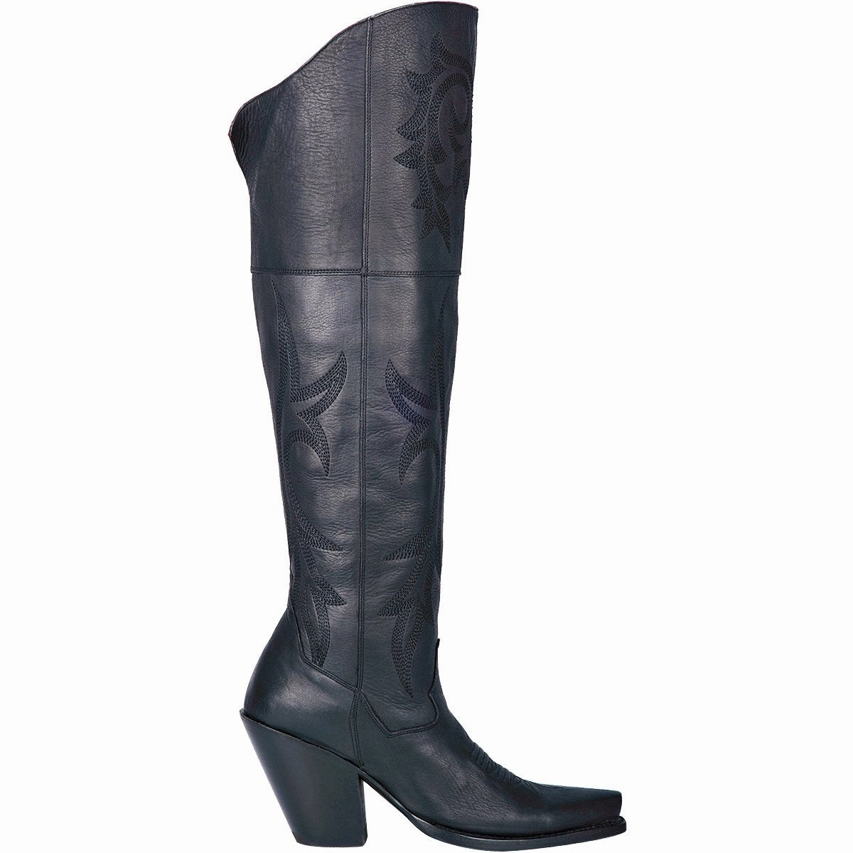 Dan Post Women's Jilted - Black Knee High Boots Real Leather