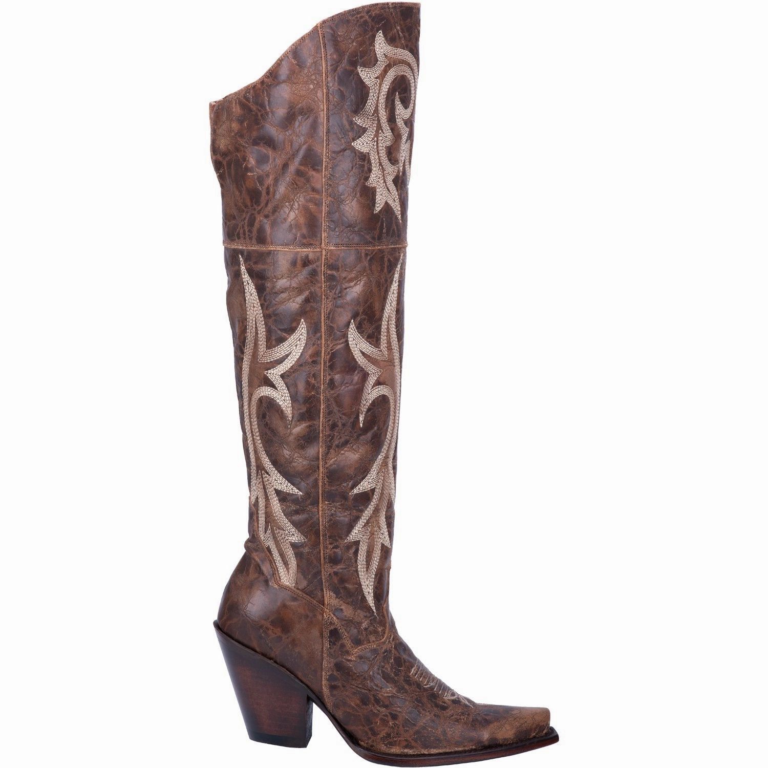 Flat Faux Suede Knee High Boots Dan Post Women's Jilted - Brown