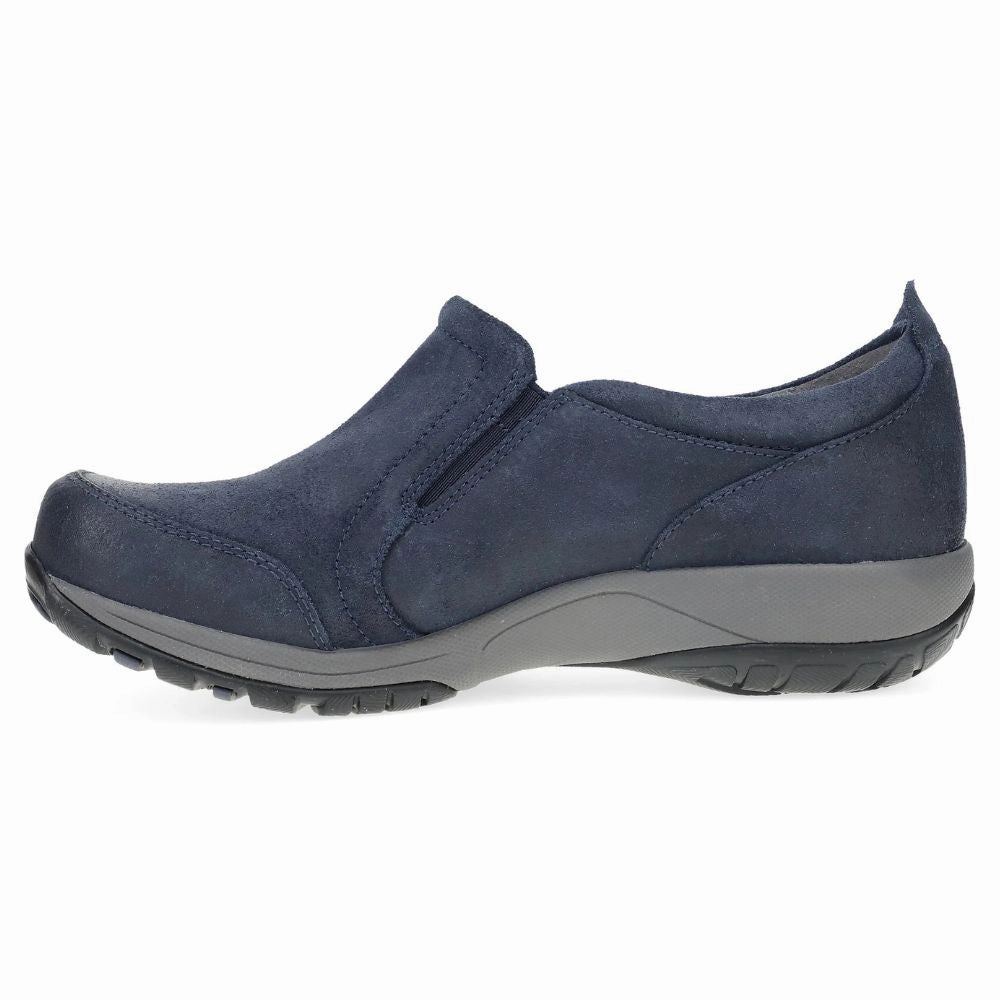 Best Cushion Trail Running Shoes Dansko Pippy Navy Waterproof Suede Sneaker (Women's)