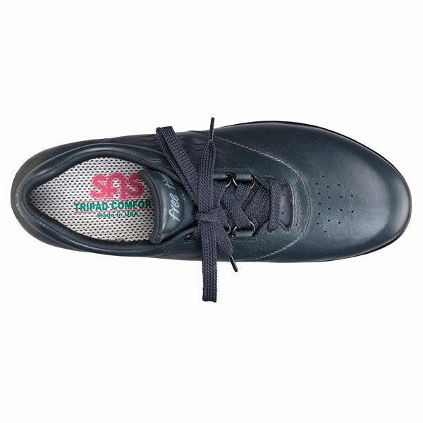 Best First Walking SAS Free Time Navy Leather (Women's)