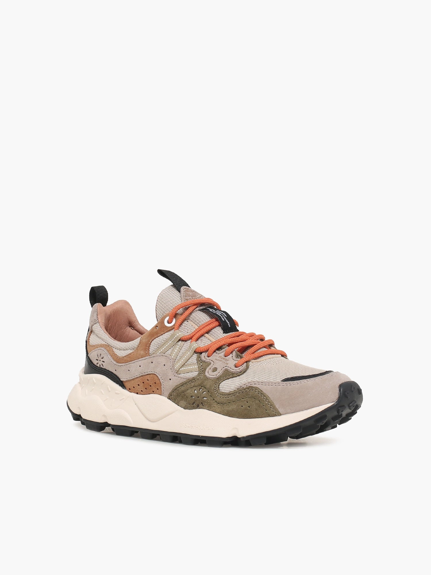 Flower Flats Shoes Yamano 3 Uni Sand Military suede Knitted