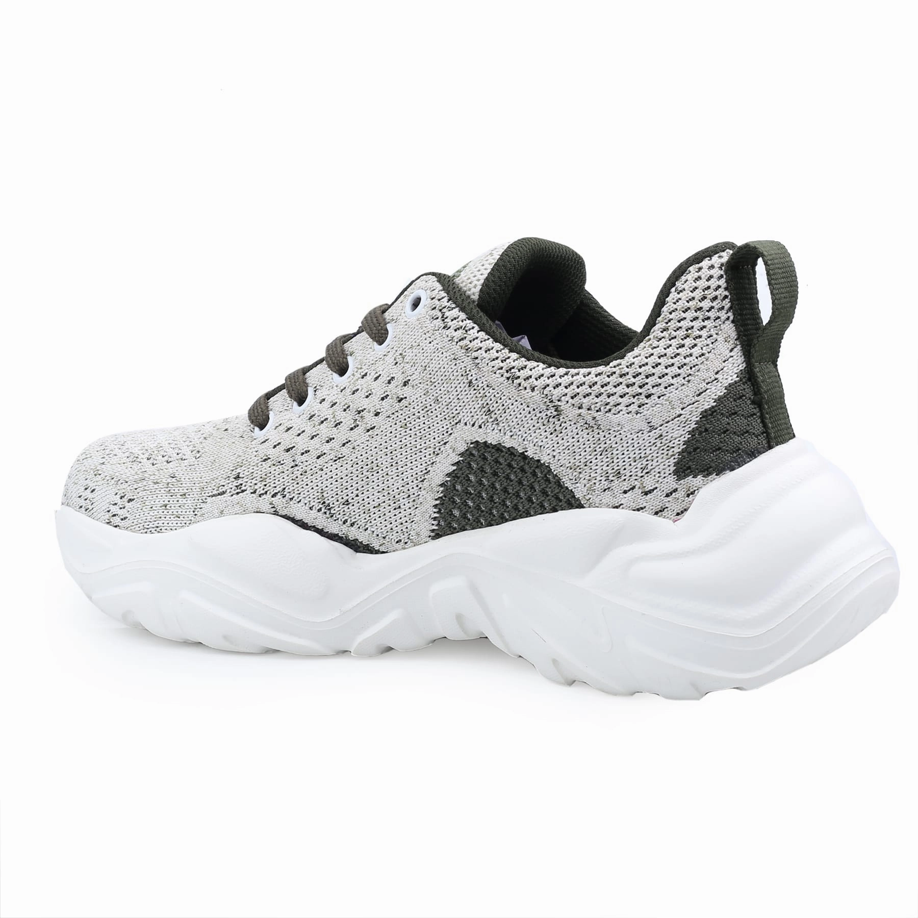 Bacca Bucci Women CHARLOTTE Low-top Platform Fashion Shoes | Street-Wear Knitted Chunky Sneakers All Day Walking