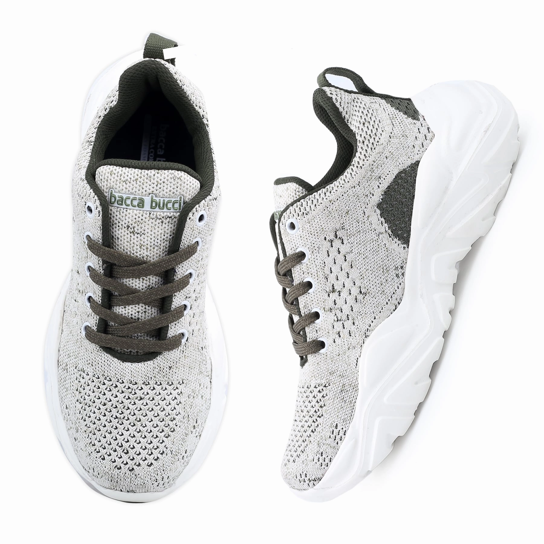 Bacca Bucci Women CHARLOTTE Low-top Platform Fashion Shoes | Street-Wear Knitted Chunky Sneakers Best Stable Walking Shoes