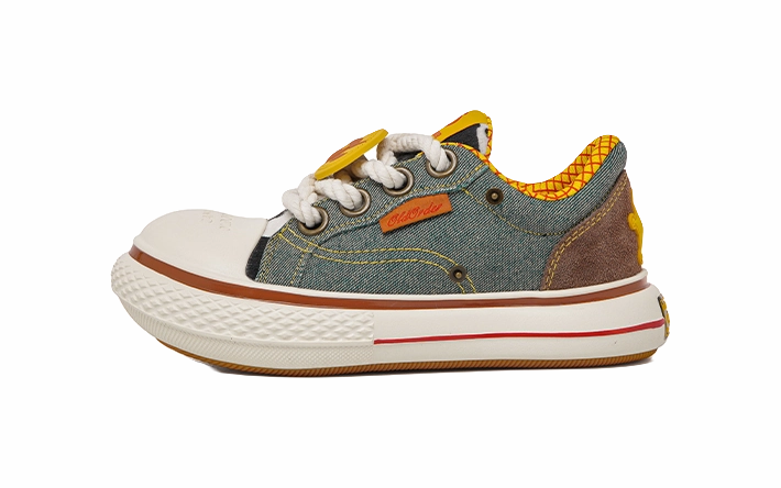 Casual Shoes Teenage Guys Disney X OLD ORDER Woody Big Head Shoes Height Increasing Wear-Resistant Breathable Low-Top Canvas Shoes Unisex