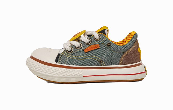 Casual Sports Shoes Disney X OLD ORDER Woody Big Head Shoes Height Increasing Wear-Resistant Breathable Low-Top Canvas Shoes Unisex