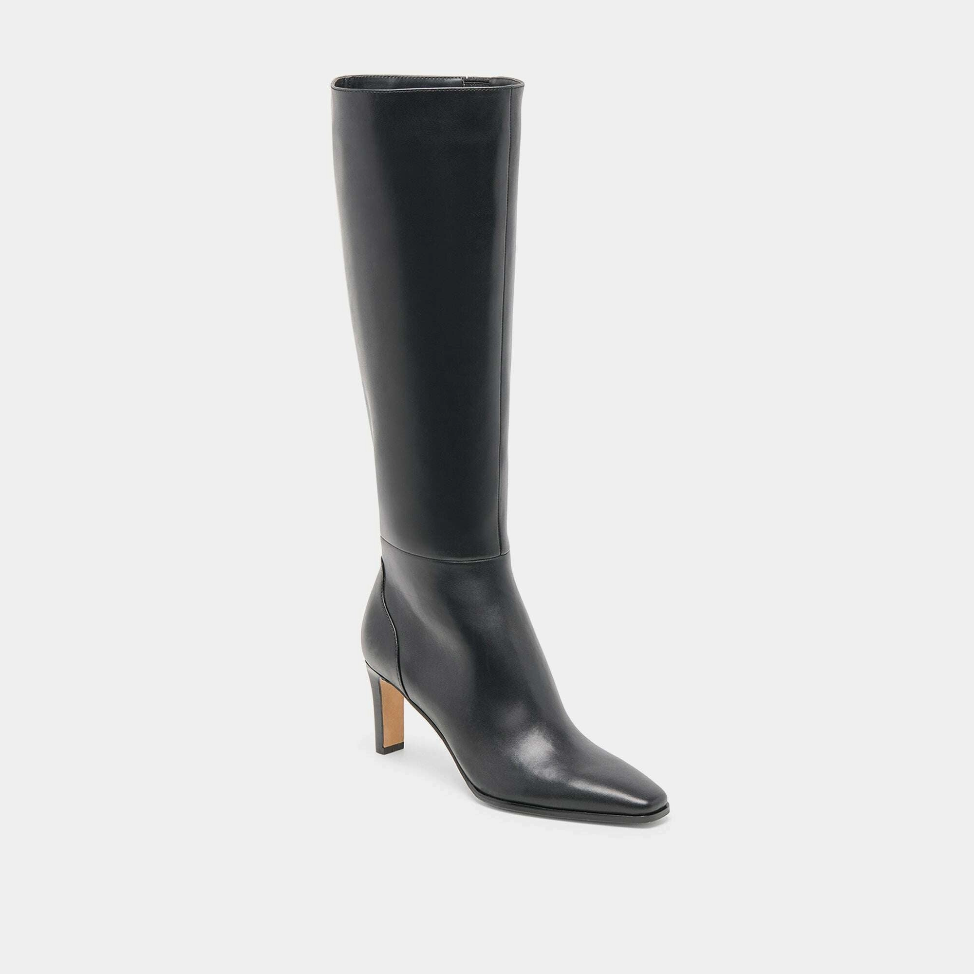 DOLCE VITA Emmi in black leather Cheap Knee High Boots