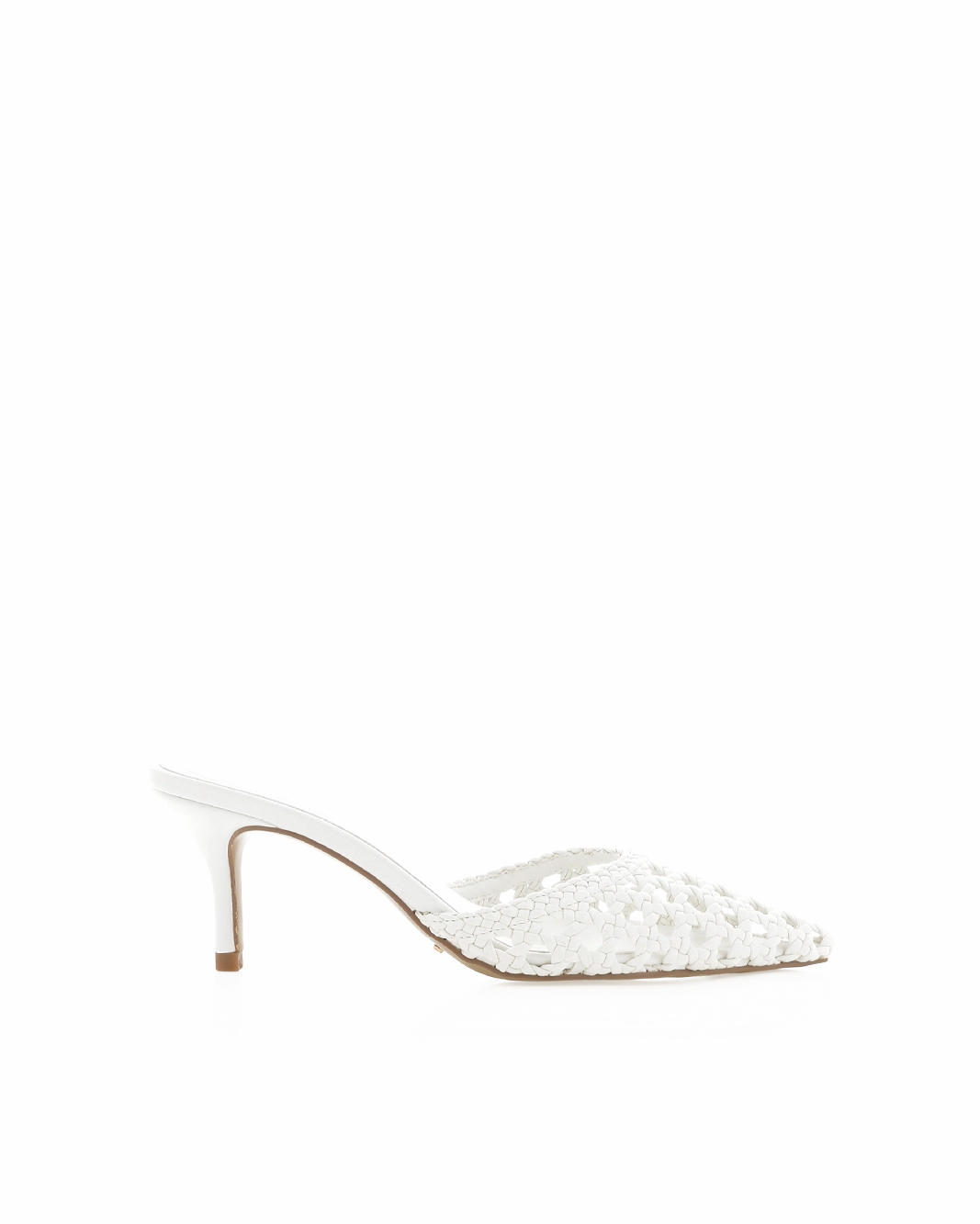 DOTTIE - WHITE High Heel Ankle Booties