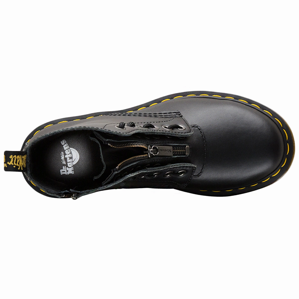 Dr. Martens 1460 Pascal Front Zip Nappa Leather Women's Ankle Boots - UK 3 - US 5 Women - EU 36 Nerogiardini Combat Boots