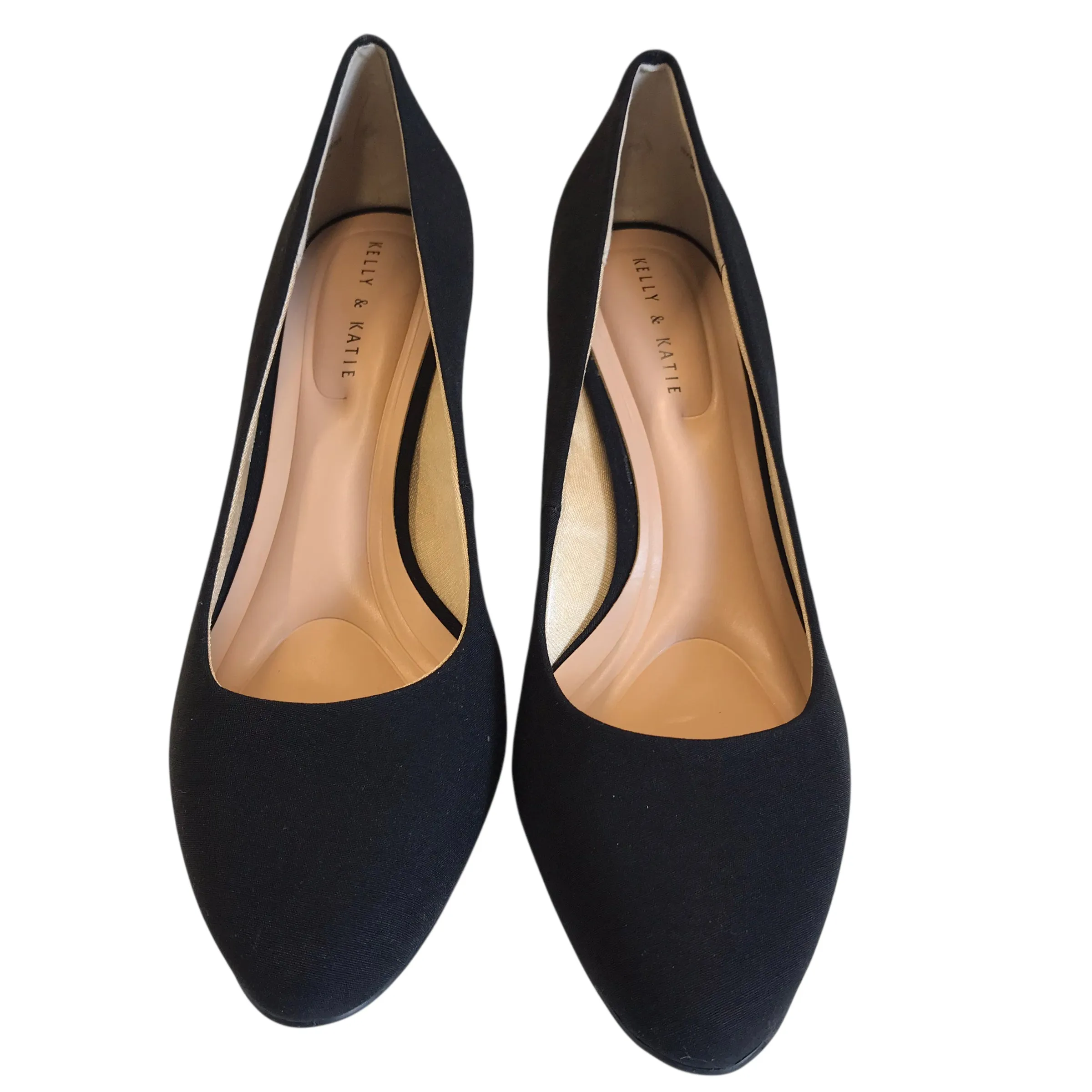 Shoes Heels Kitten By Kelly And Katie In Black, Size:8 Wedge Heels High