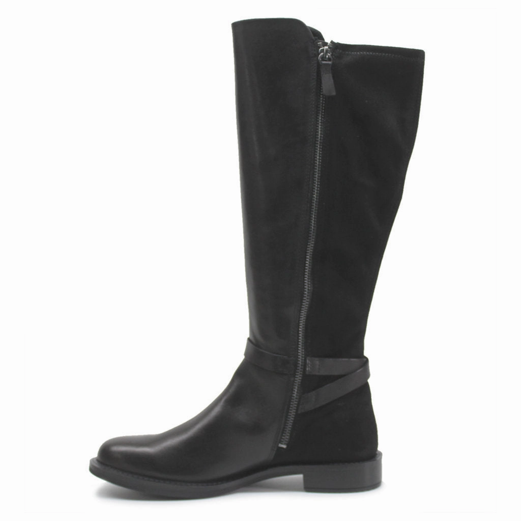 Ecco Sartorelle 25 Full Grain Leather Women's Calf Length Boots High Knee Cowboy Boots