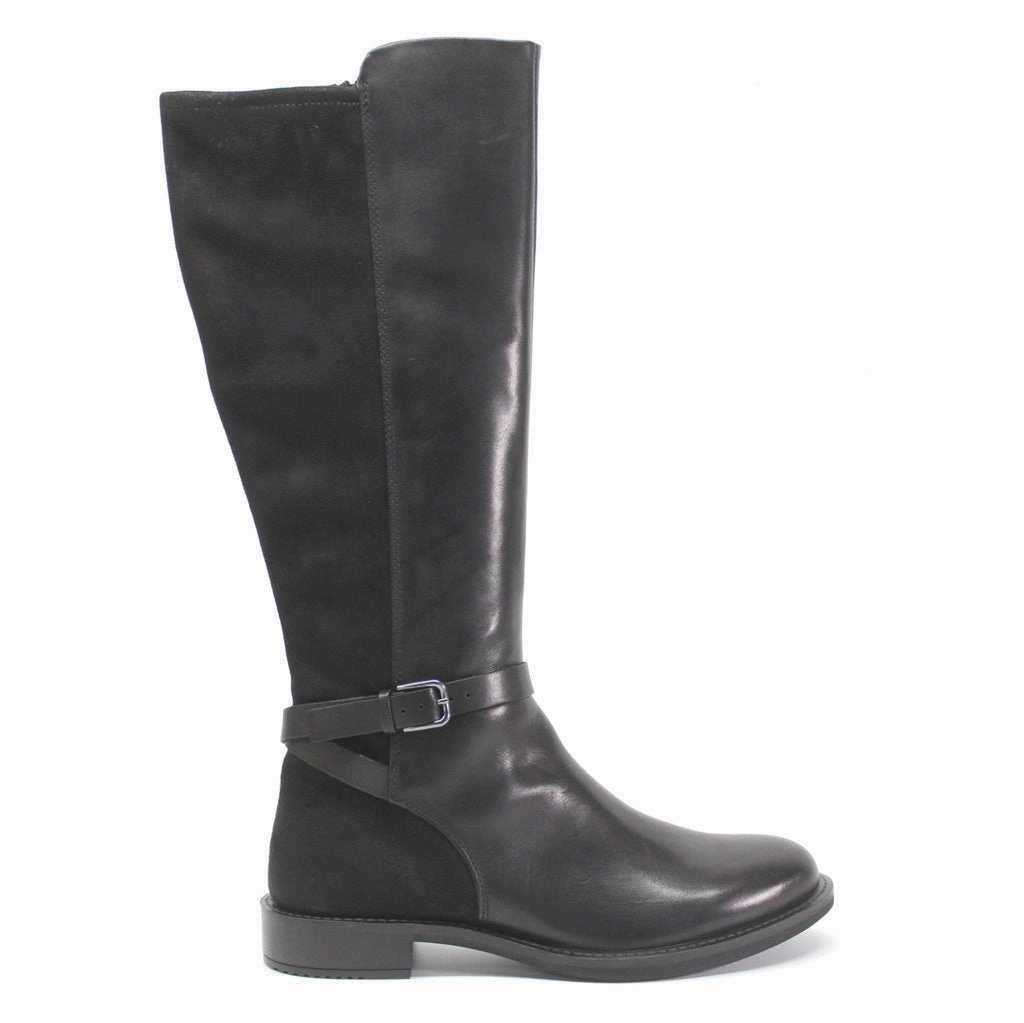 Ecco Sartorelle 25 Full Grain Leather Women's Calf Length Boots Knee High Boots High Heels