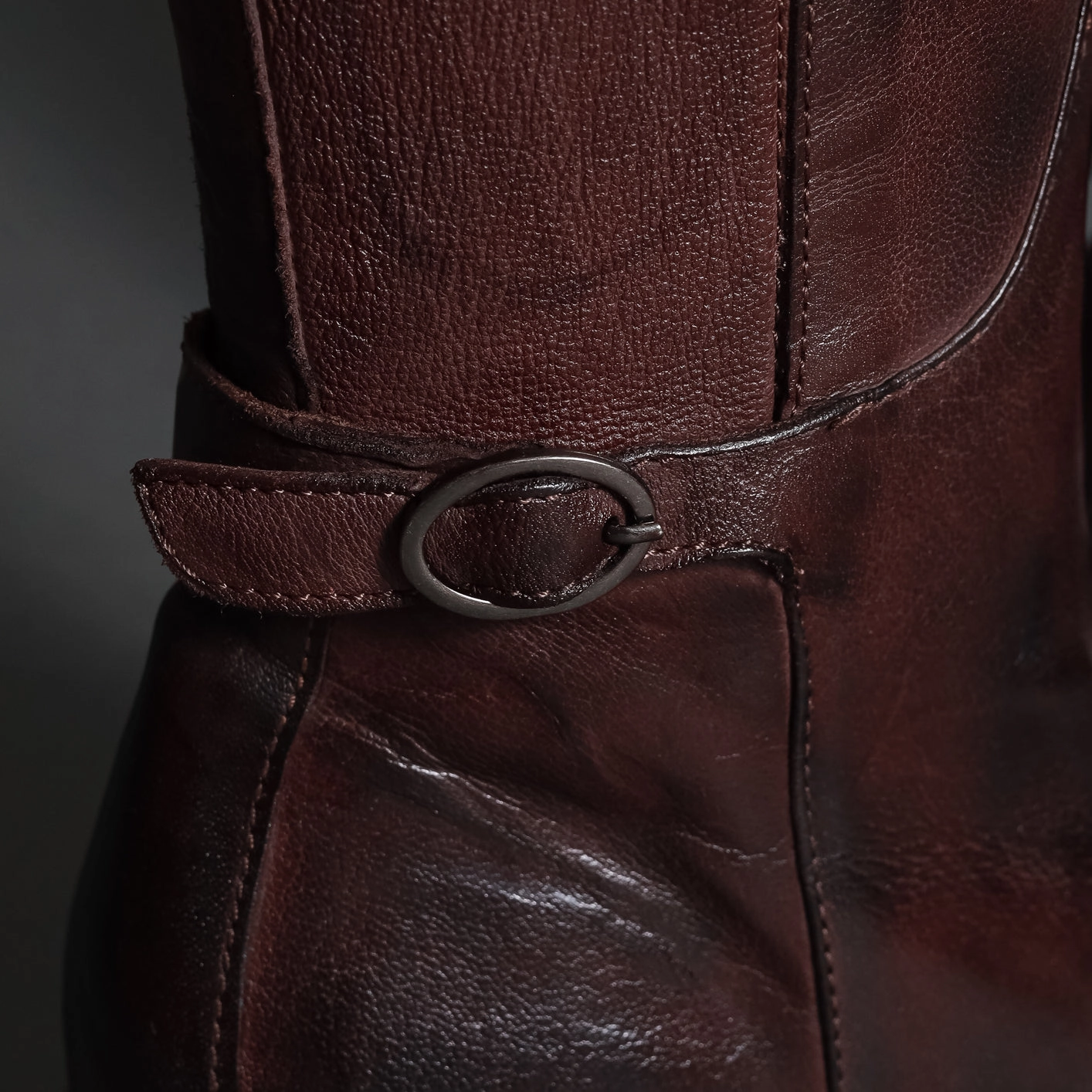 DT17A Brown Petite Knee High Boots