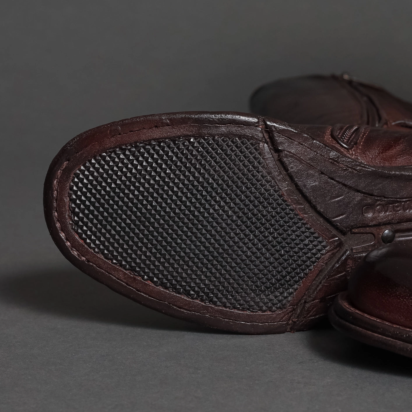 Jean Skirt With Knee High Boots DT17A Brown