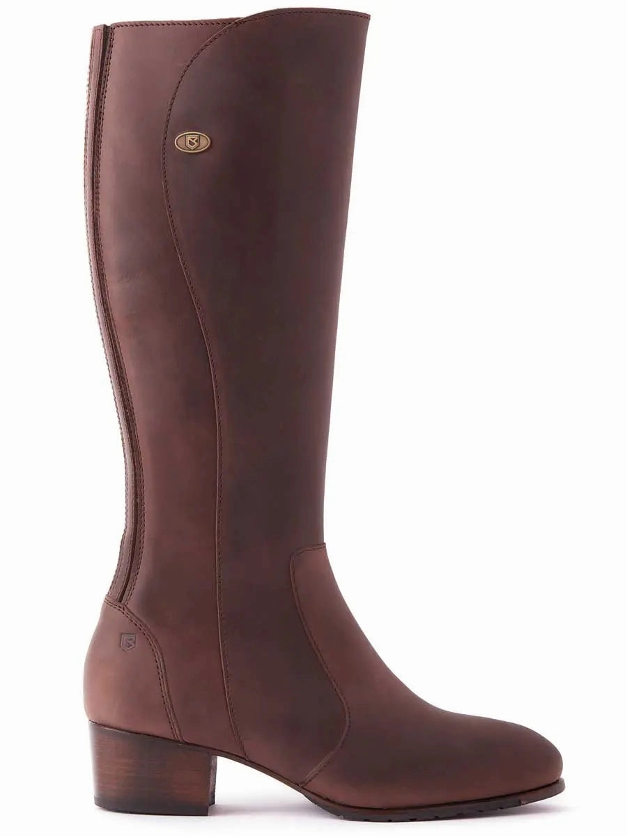 DUBARRY Downpatrick Knee High Boots - Old Rum High Knee Boots Without Heel