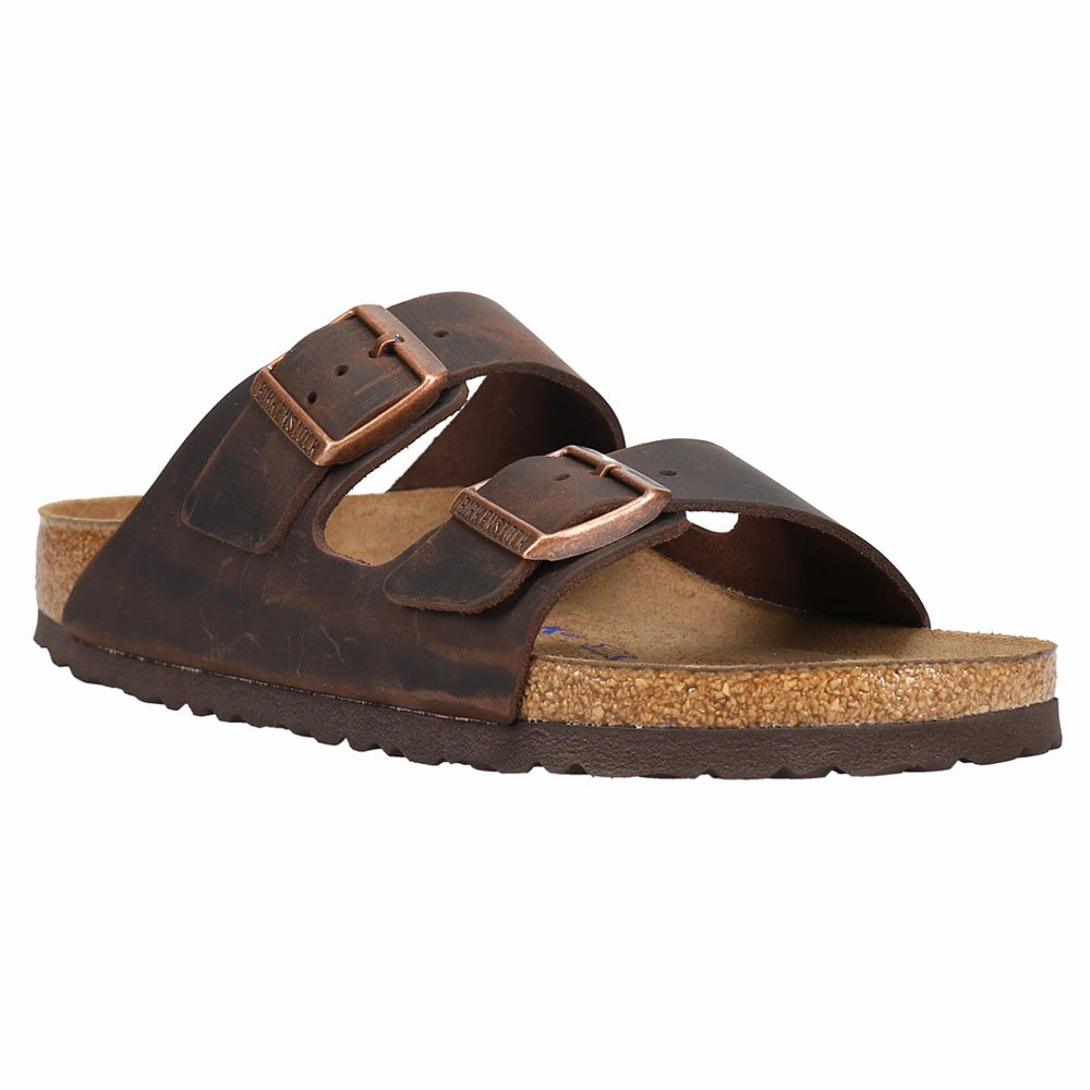 Store San Antonio Arizona Soft Footbed Oiled Leather Sandals