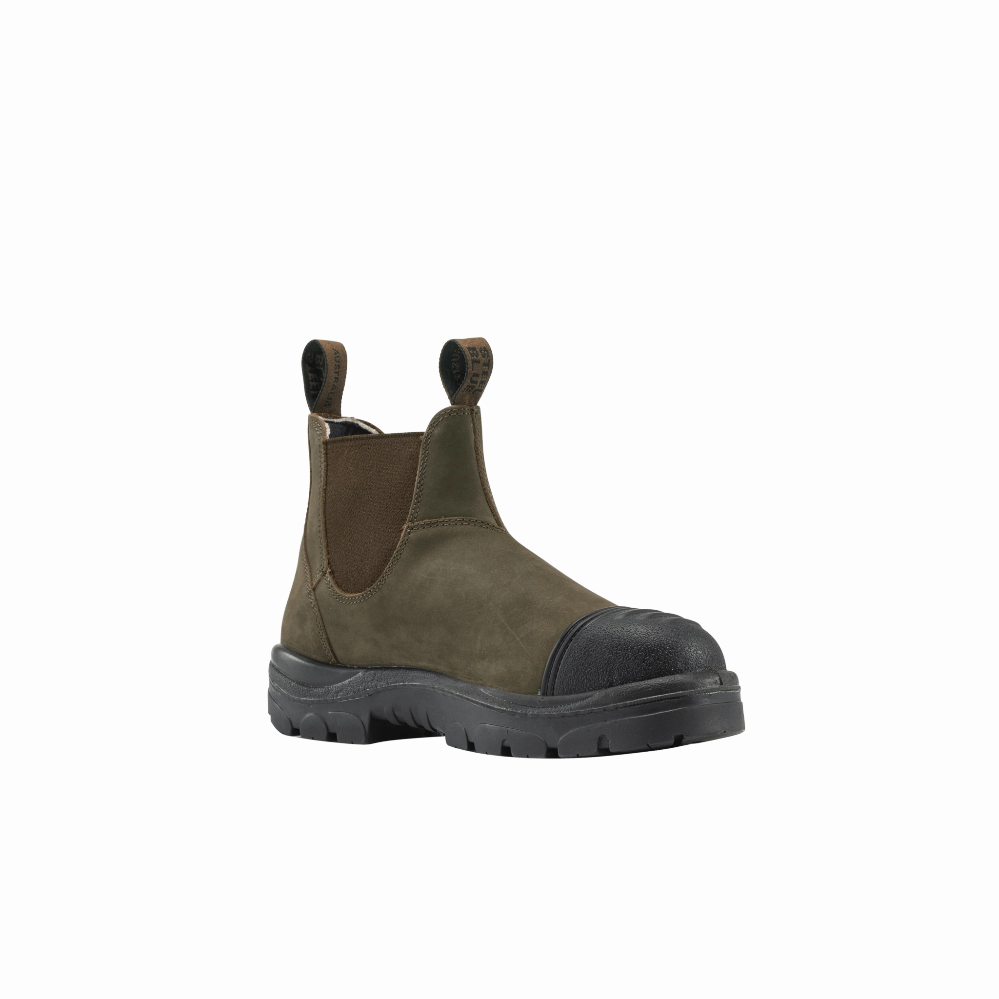 Steel Blue Hobart Scuff Rustic Brown Anderson Bean Work Boots