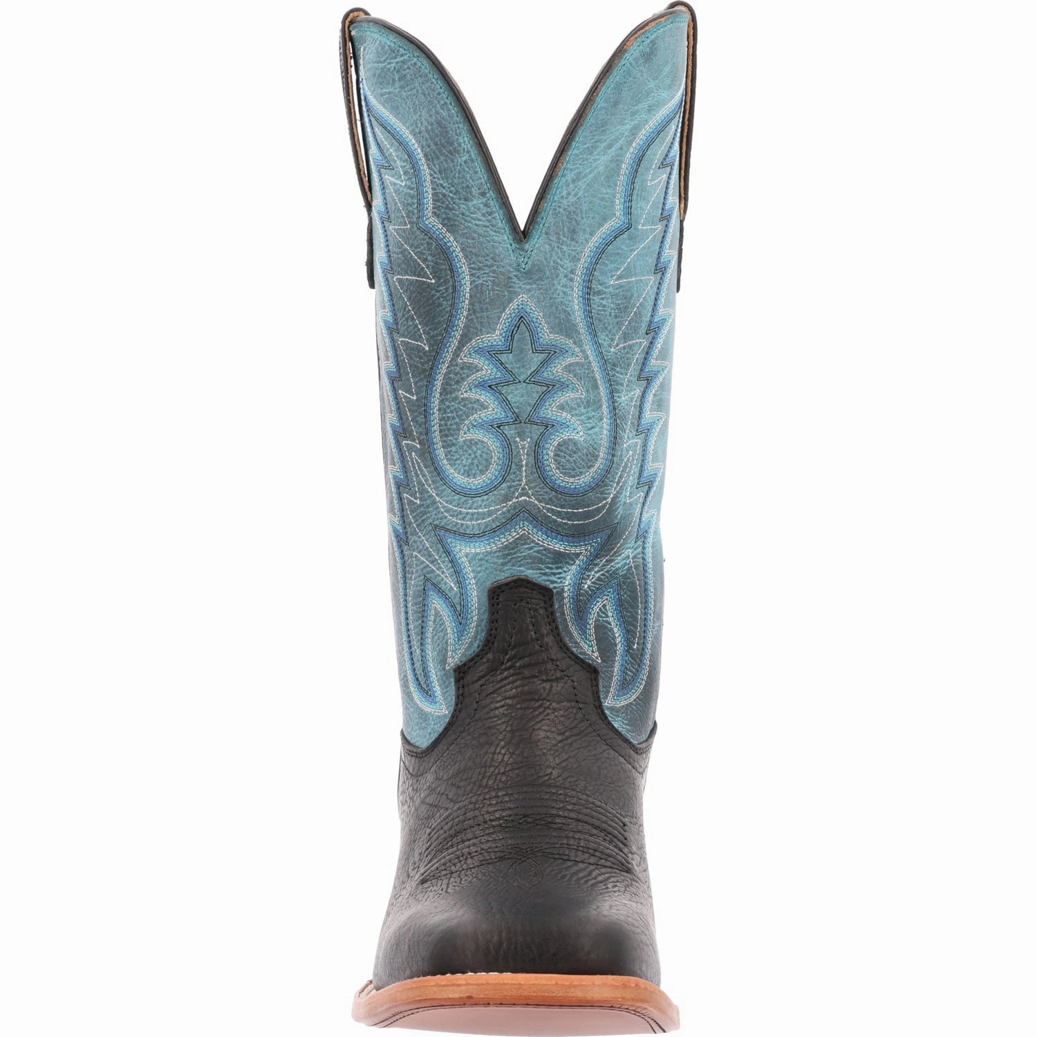 Durango Mens Arena Pro Western Black/Blue Lagoon Leather Cowboy Boots Cowboy Boots Heels