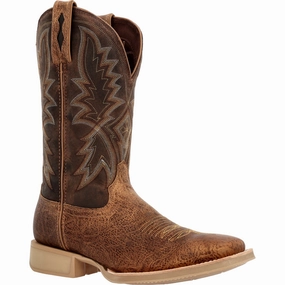 Durango Mens Rebel Pro Lite Western Tan/Tobacco Leather Cowboy Boots Rock Platform Boots