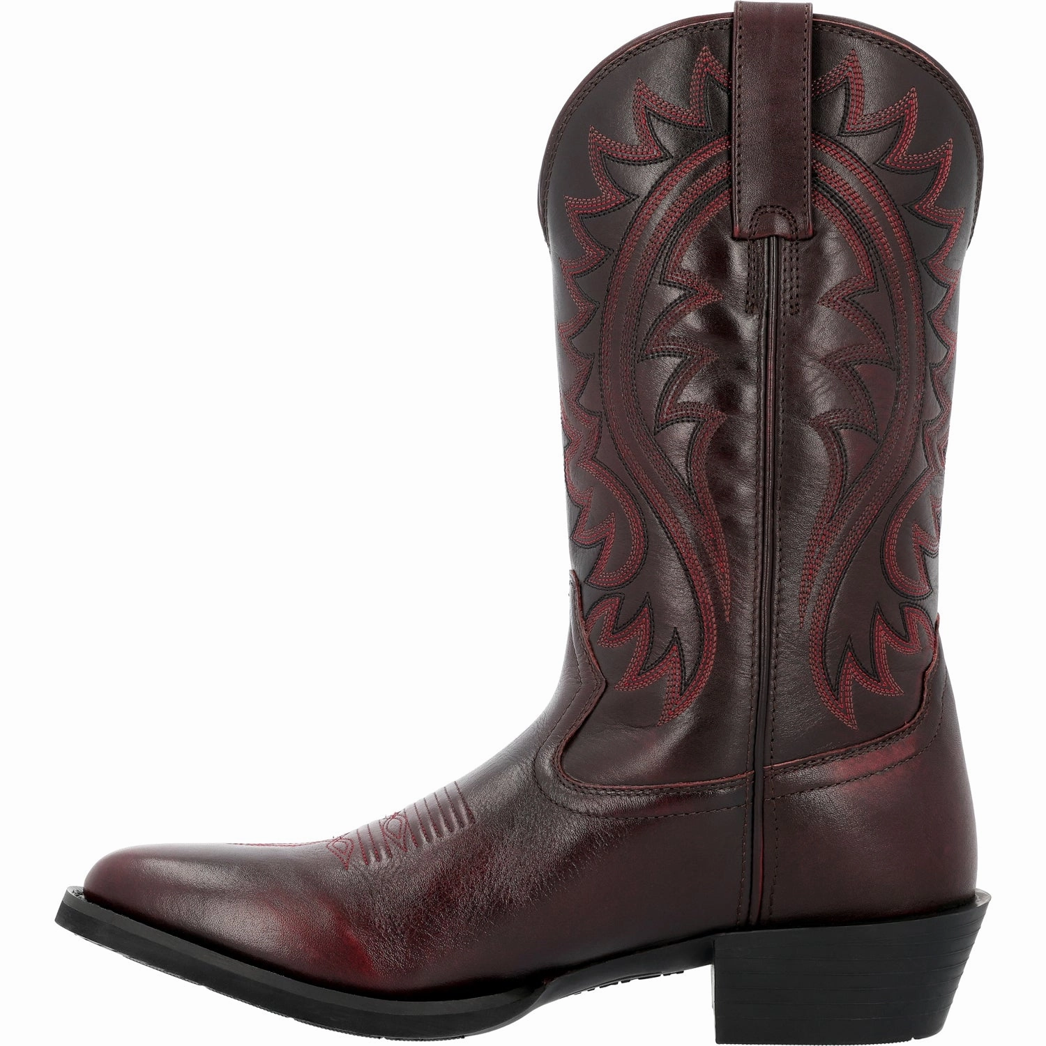 Durango Mens Shyloh Western Burgundy Leather Cowboy Boots Cowtown Boots El Paso Tx
